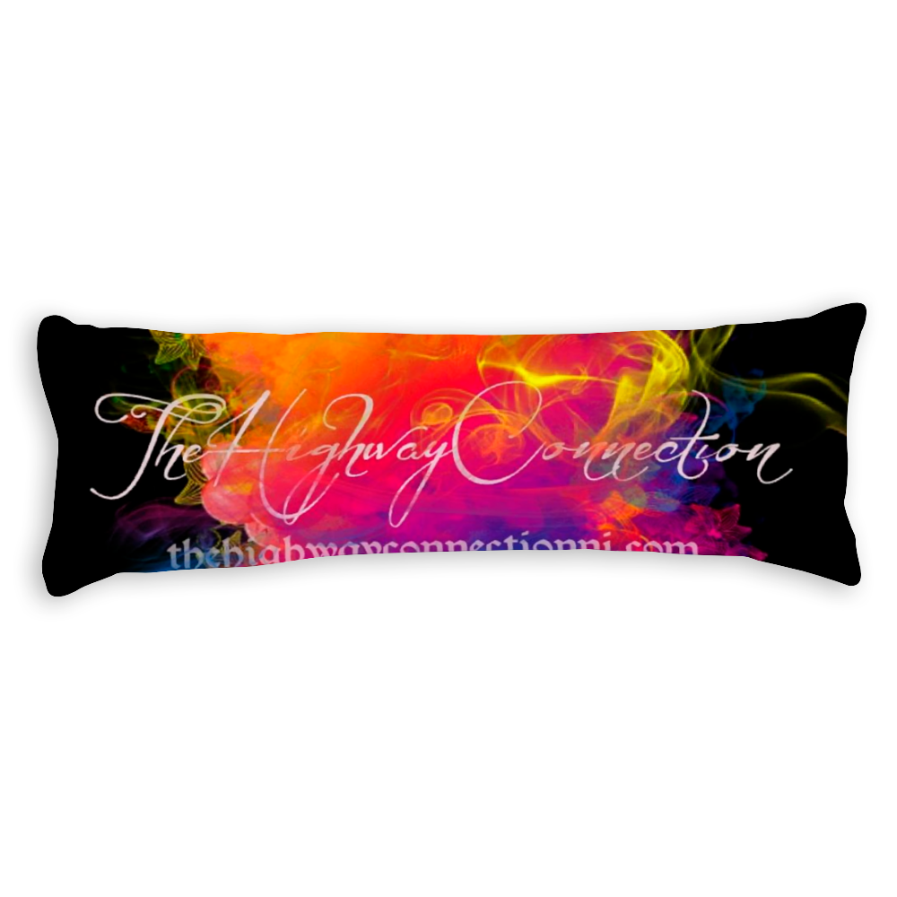 THCNJ Logo Black Cotton Body Pillowcase 20" x 54"