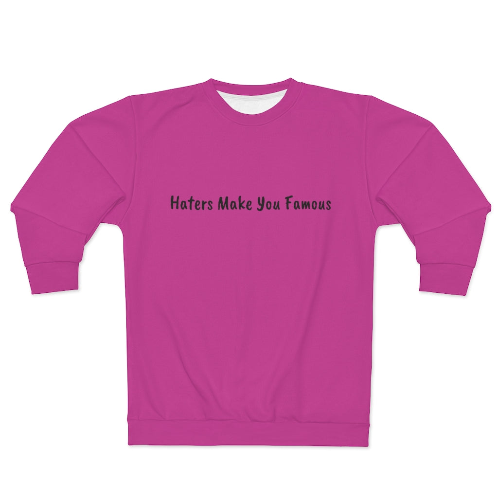 HATERS MAKE (PINK) AOP Unisex Sweatshirt