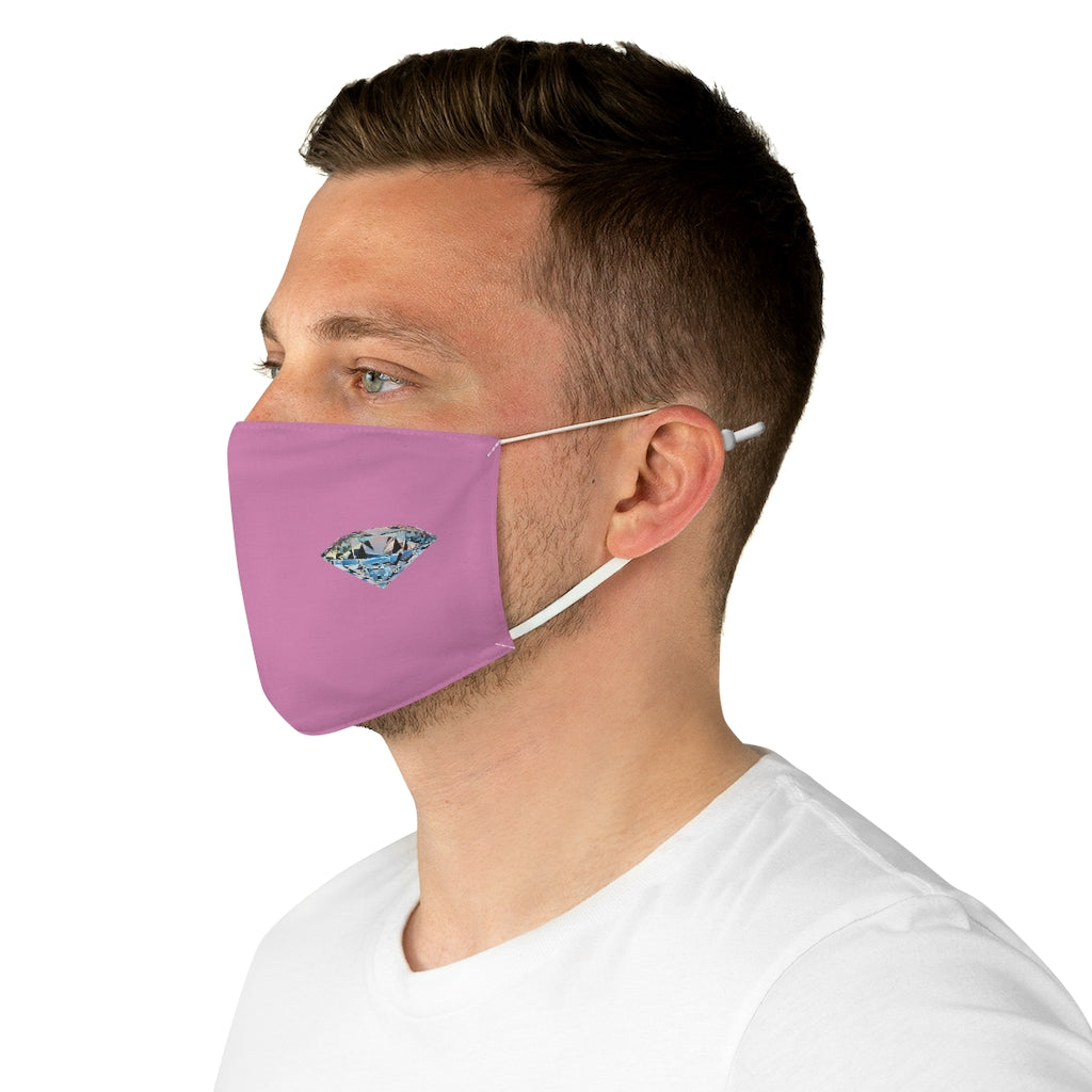 Diamonds Pink  Fabric Face Mask