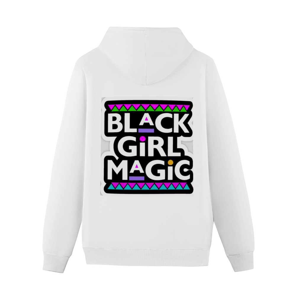 Black Girl Magic Hoodie with Pocket Sweater Back Print