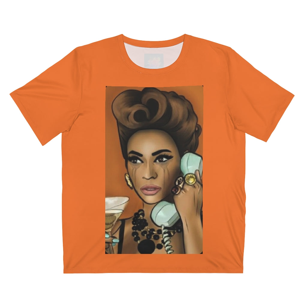 TELEPHONE B (ORANGE) .. All Over Print UNISEX T-Shirt