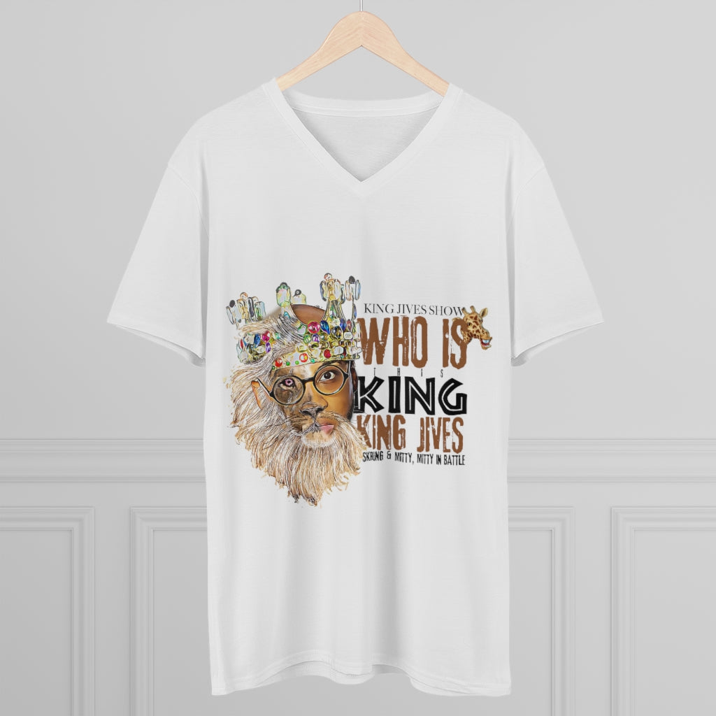 Who Is This King? King Jives V-Neck Tee