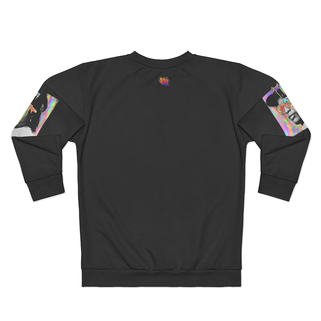 COLOR ME EAZY (BLACK) AOP Unisex Sweatshirt