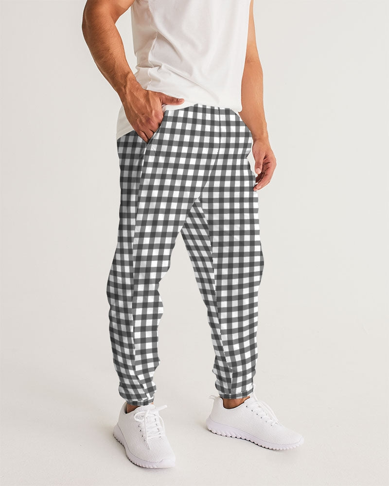 Gingham Print Men's Track Pants