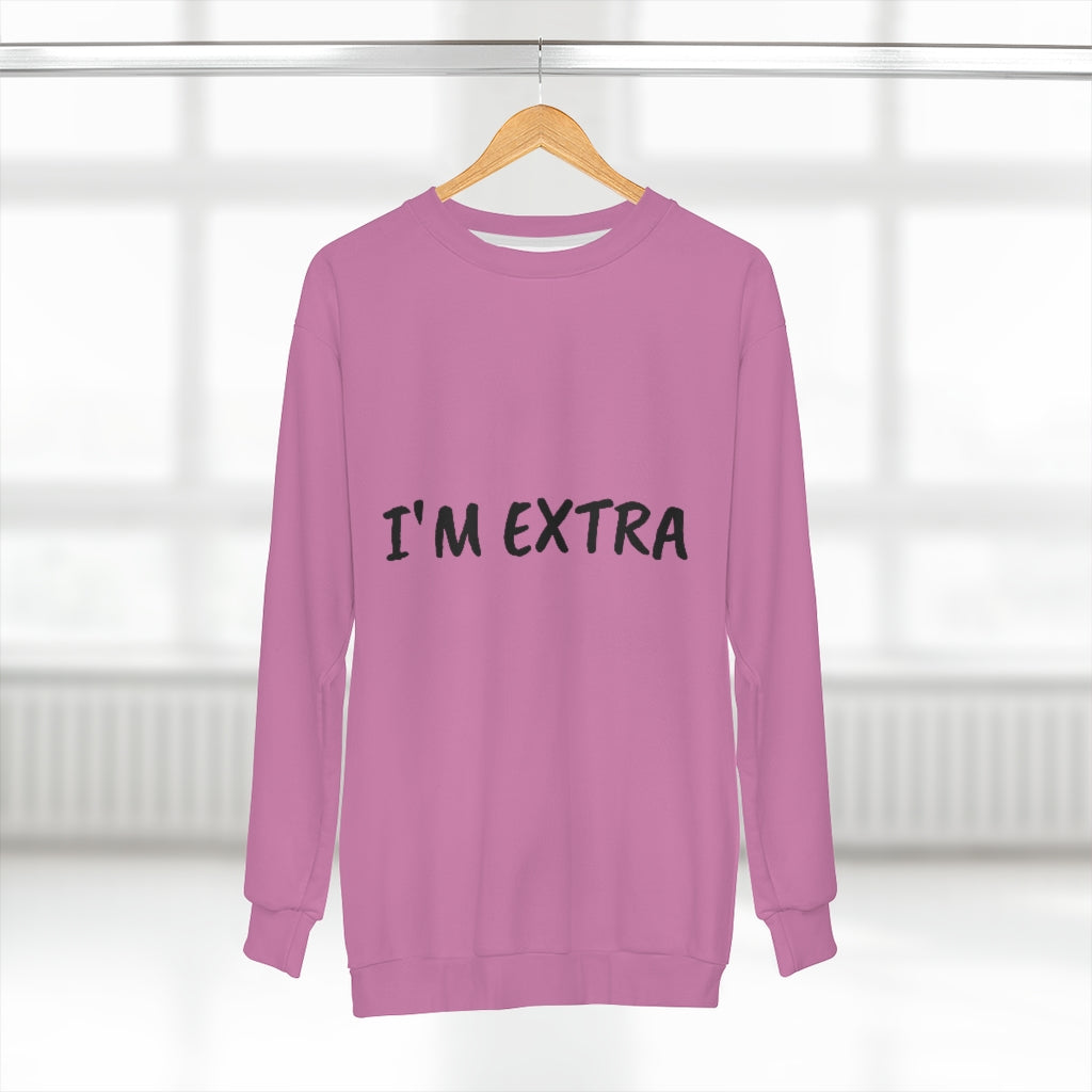 I'M EXTRA (PINK/BLACK) AOP Unisex Sweatshirt