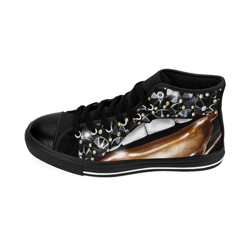 GOLD LIPS KICKS. . (black) High-top Sneakers