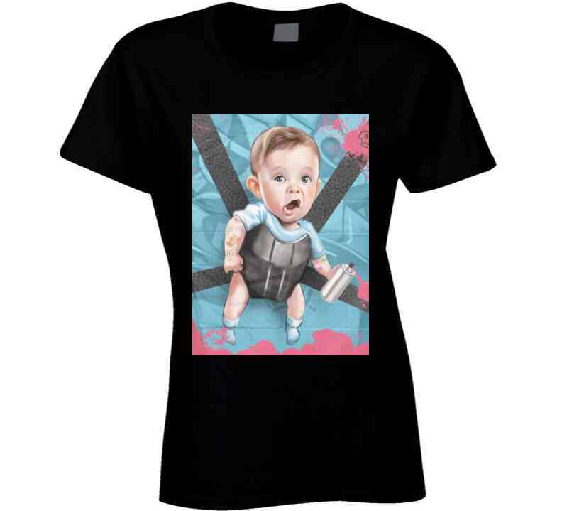 Hold On Baby Gray T Shirt