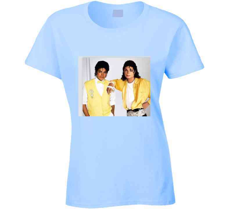 Michael Meets M J  T Shirt BayBlue