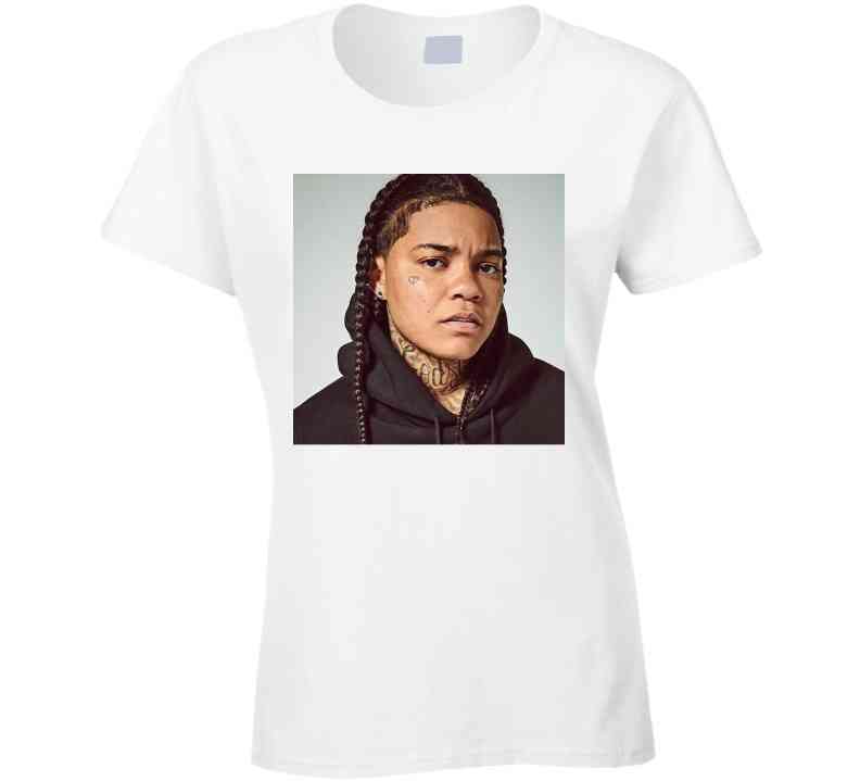 Young M A Black  T Shirt