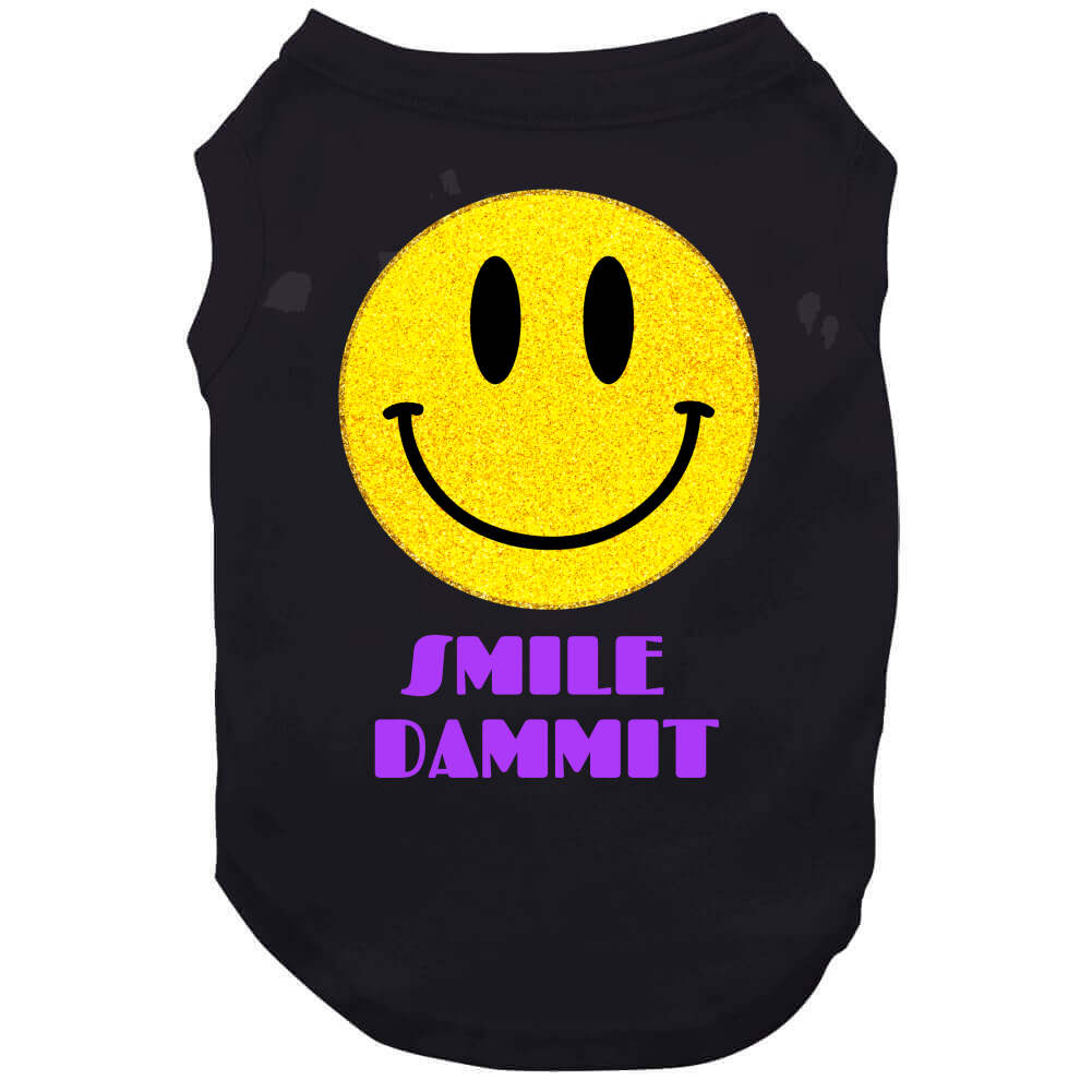 Smile Dammit Original Gold N Purp T Shirt