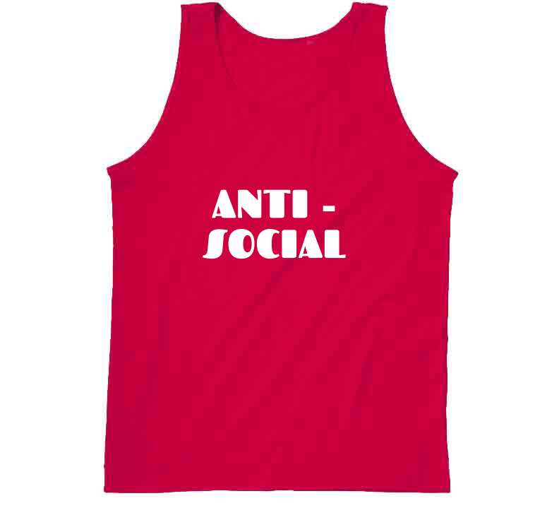 Anti - Social ( Red ) Hoodie