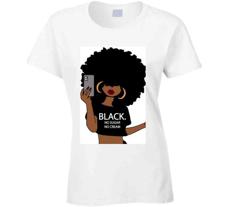 Black Coffee No Sugar- Black Tee  Tanktop