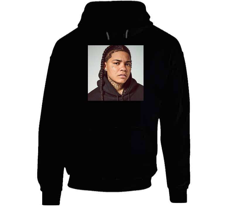 Young M A Black  T Shirt