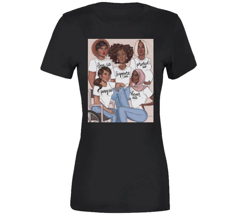 Sistas Tee White  T Shirt