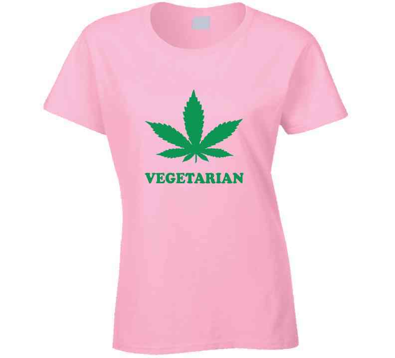 Vegetarian ( Pink ) T Shirt