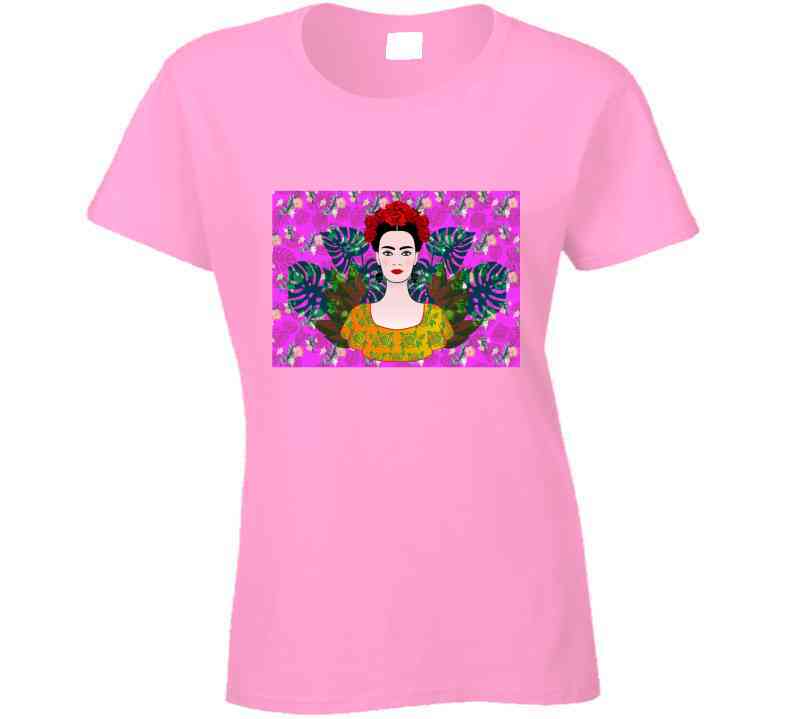 Pink Floral Fri T Shirt