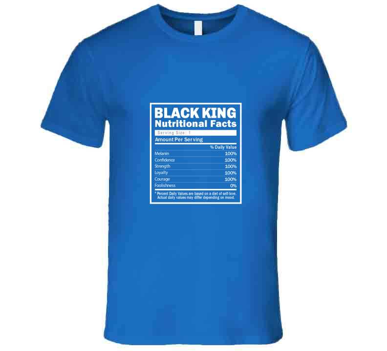 Black King Facts ( Blue ) Hoodie