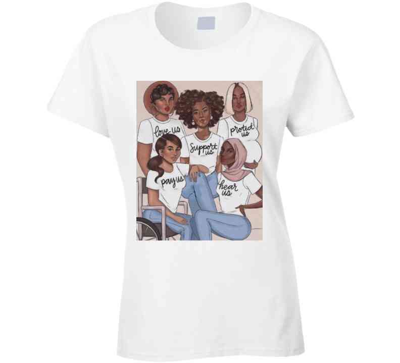 Sistas Tee White  T Shirt