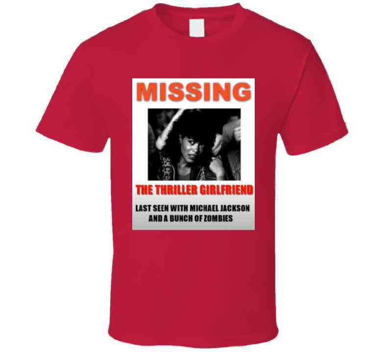 Missing Thriller Girl ( Red ) T Shirt