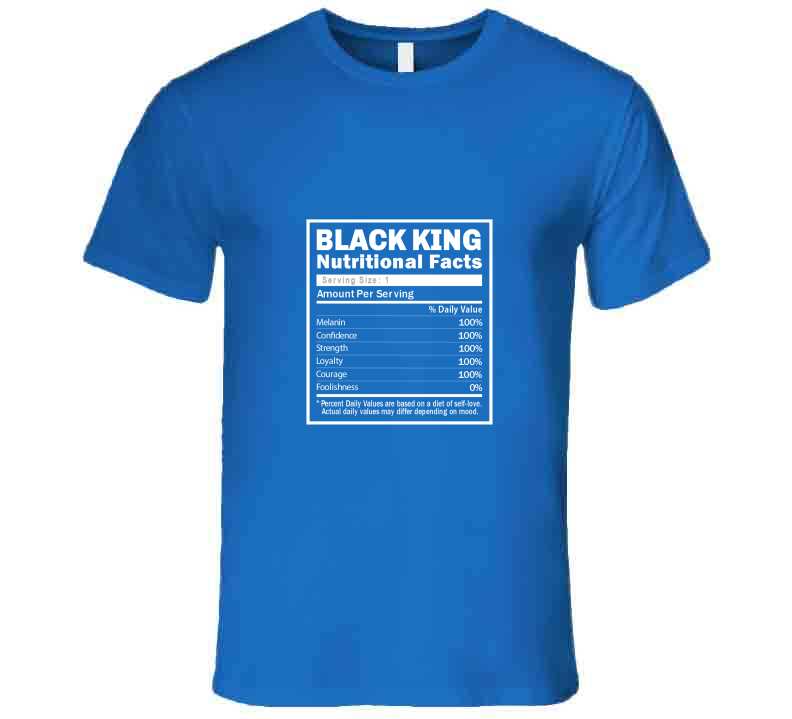 Black King Facts ( Blue ) Hoodie