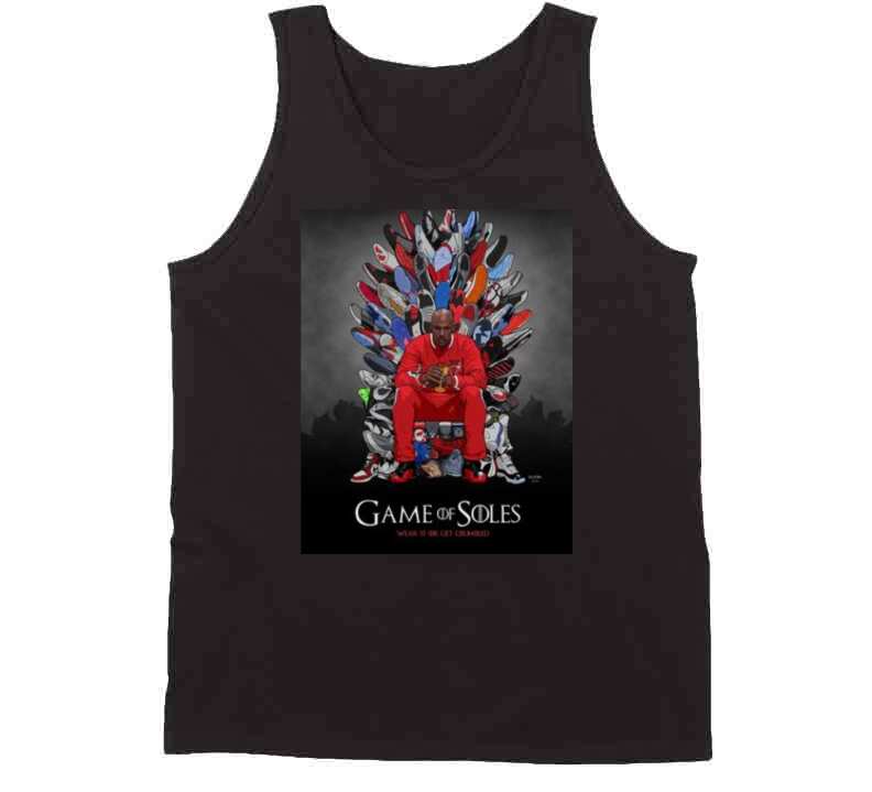 Game Of Soles Black  T Shirt