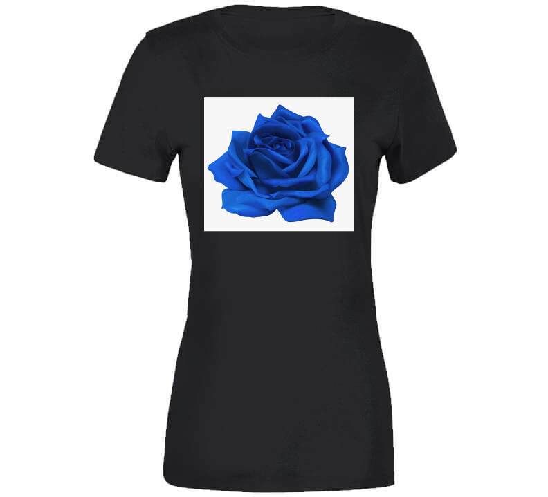 Blue Rose Tee Ladies T Shirt