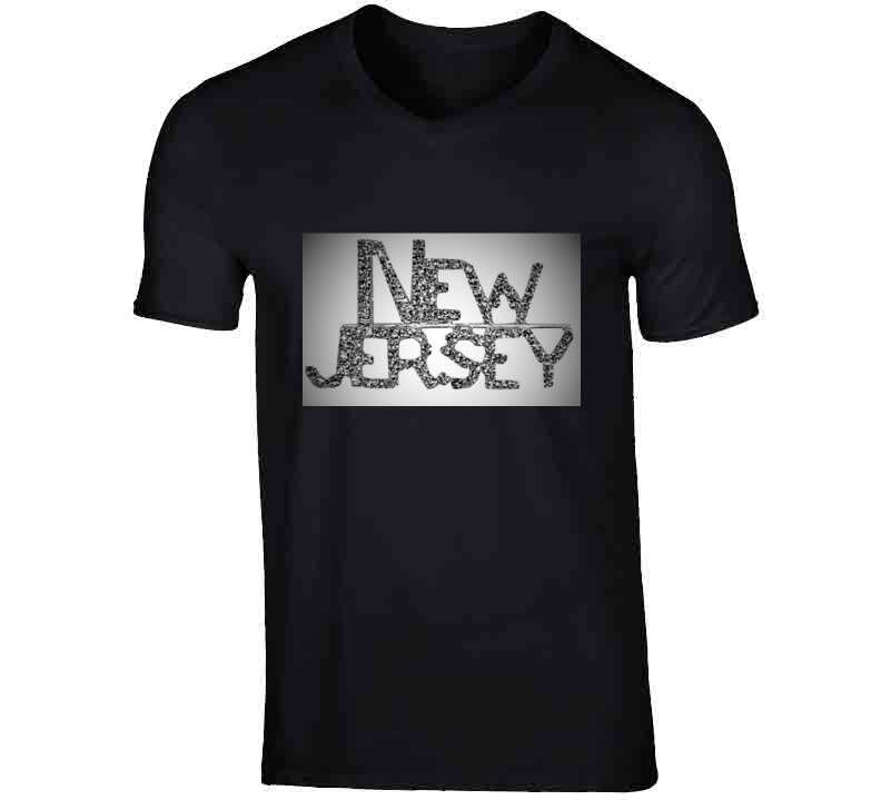 New Jersey Bling Blackout  T Shirt