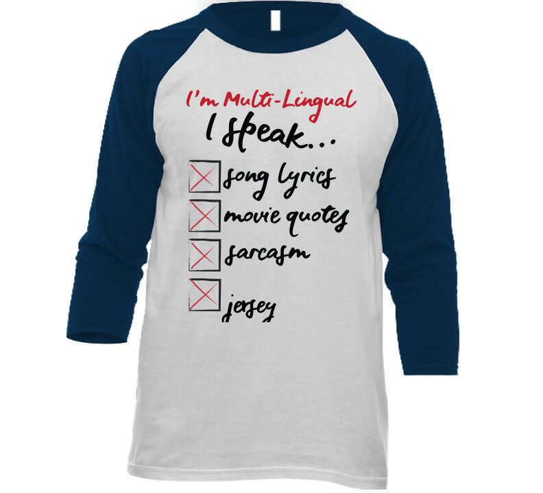 I Speak Jersey Tee  T Shirt