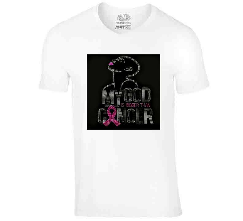 My God Is Bigger Than Cancer Pink Edition T Shirt