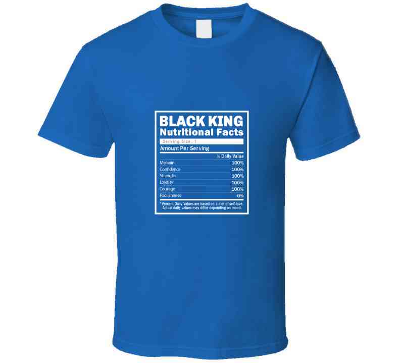 Black King Facts ( Blue ) Hoodie