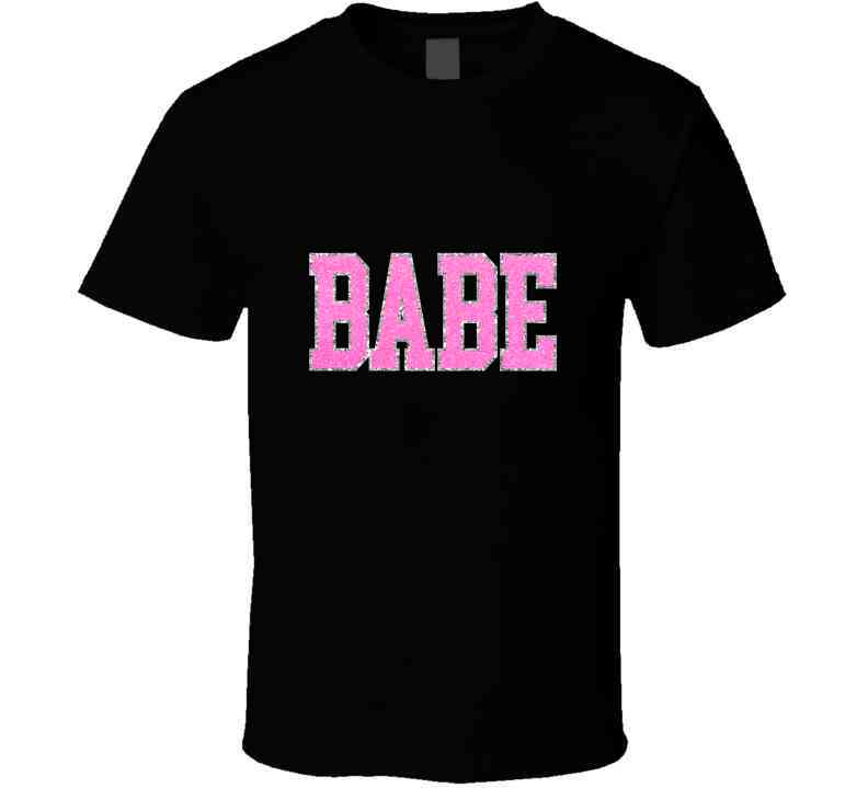 Babe In Black  Ladies T Shirt