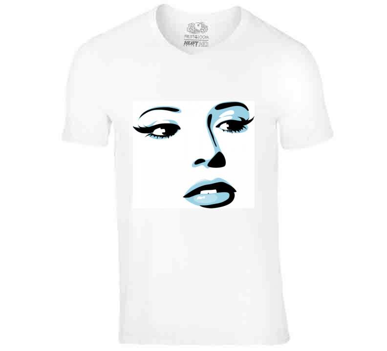 Blue Lashes  Ladies T Shirt