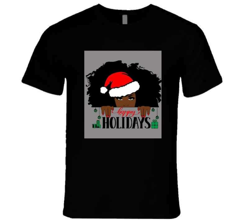 Happy Holidays ( Black ) Apron