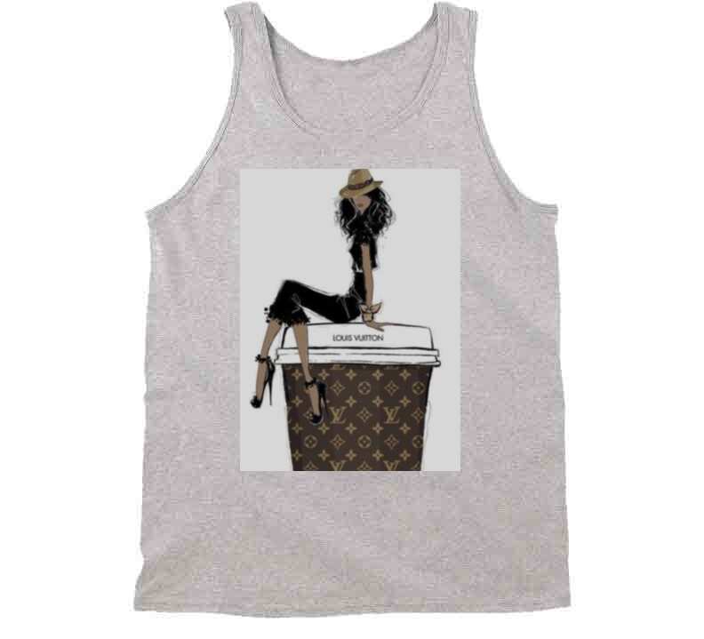 Cup Of Couture ( Gray ) Ladies T Shirt