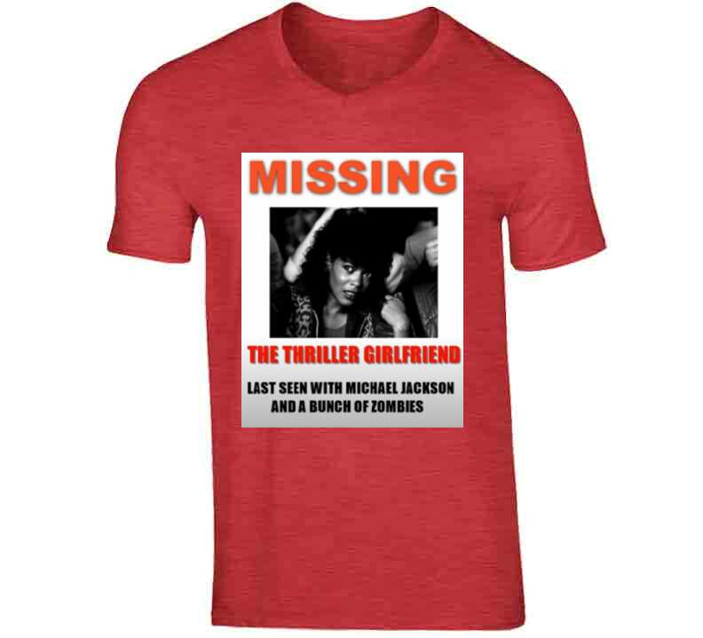 Missing Thriller Girl ( Red ) T Shirt