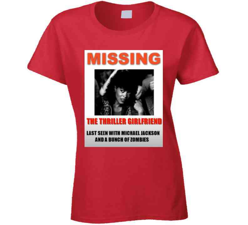 Missing Thriller Girl ( Red ) T Shirt