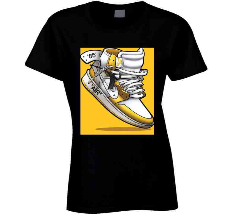 Black N Gold J's  T Shirt