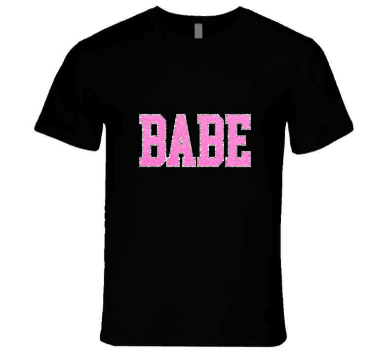 Babe In Black  Ladies T Shirt