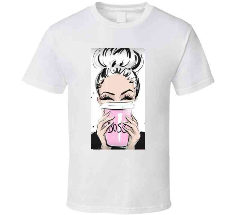 Boss Lady White  Ladies T Shirt