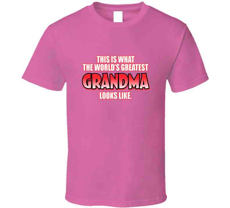 Greatest Grandma Pink Ladies T Shirt