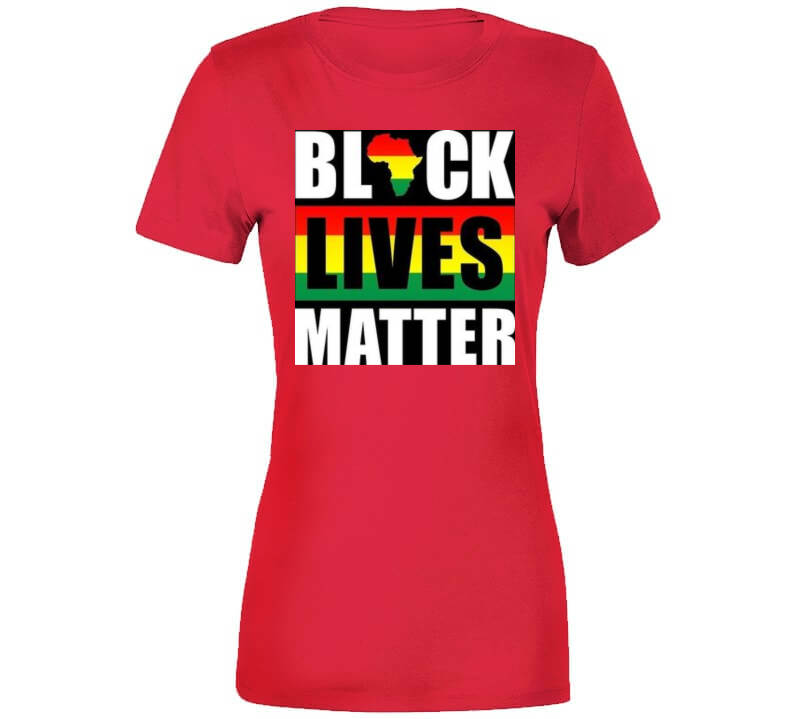 Black Matters Red T Shirt