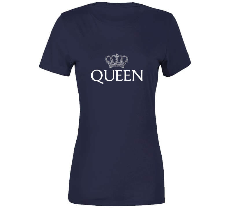 Queen Navy Ladies T Shirt