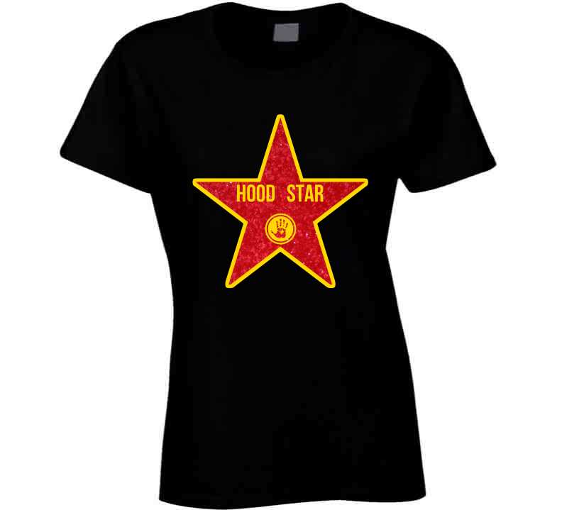 Hood Star (black)  T Shirt