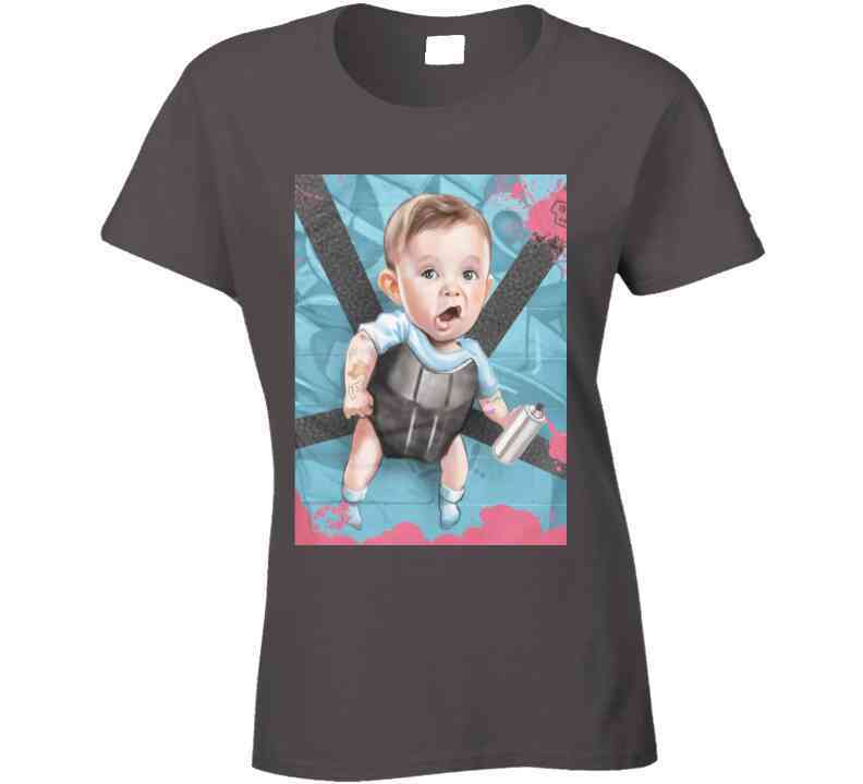 Hold On Baby Gray T Shirt