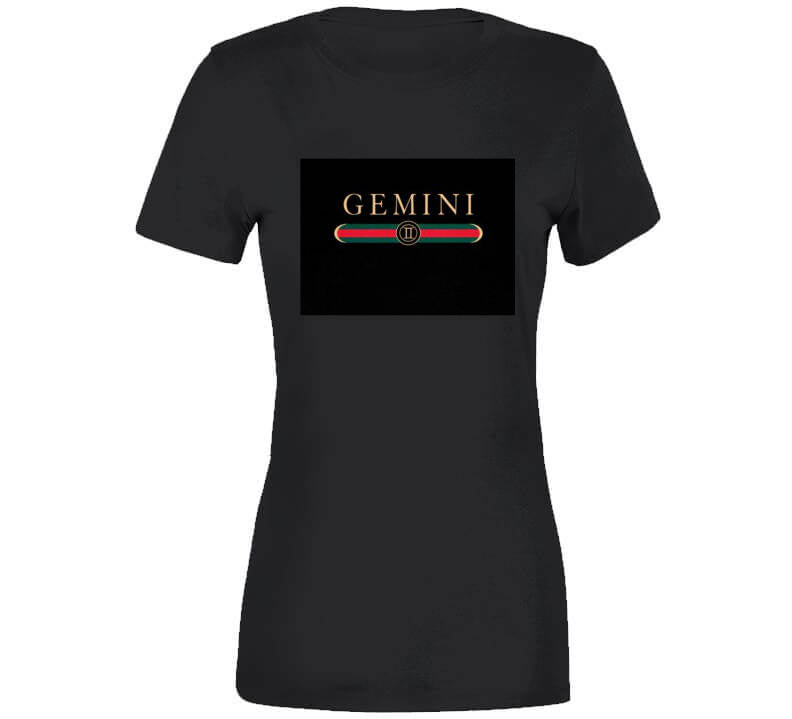 Gemini Couture Black Tee  Ladies T Shirt