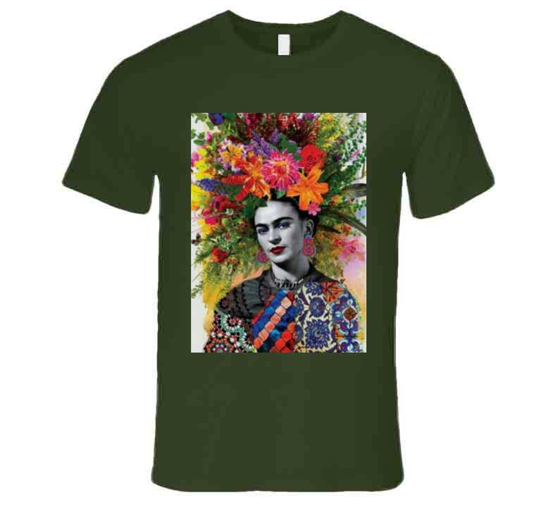 Green Ms. Frida  T Shirt