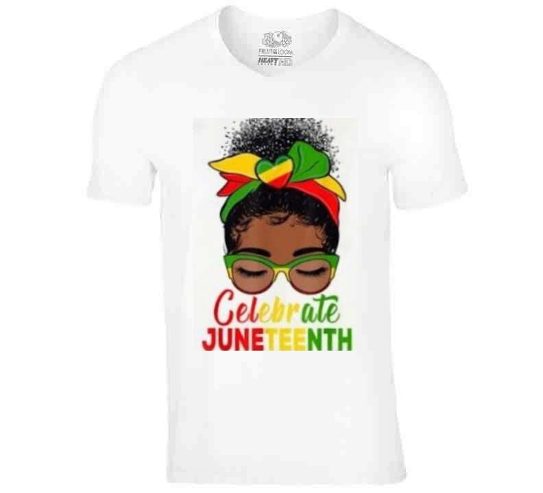 Celebrate Juneteenth Ladies T Shirt