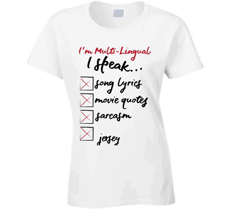 I Speak Jersey Collection Assorted  T- Shirts