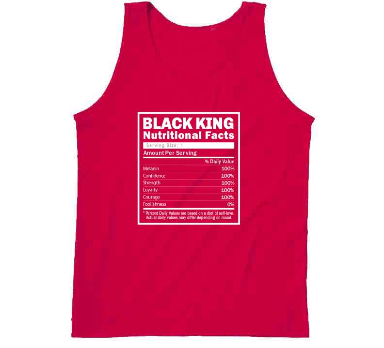 Black King Facts ( Red ) Hoodie