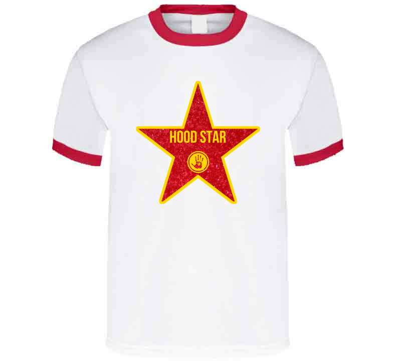 Hood Star Tee (white)  T Shirt